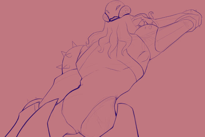 Big vilgax drawing i&#39;m too impatient to finish