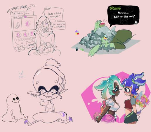My splatoon fancharacters, mostly